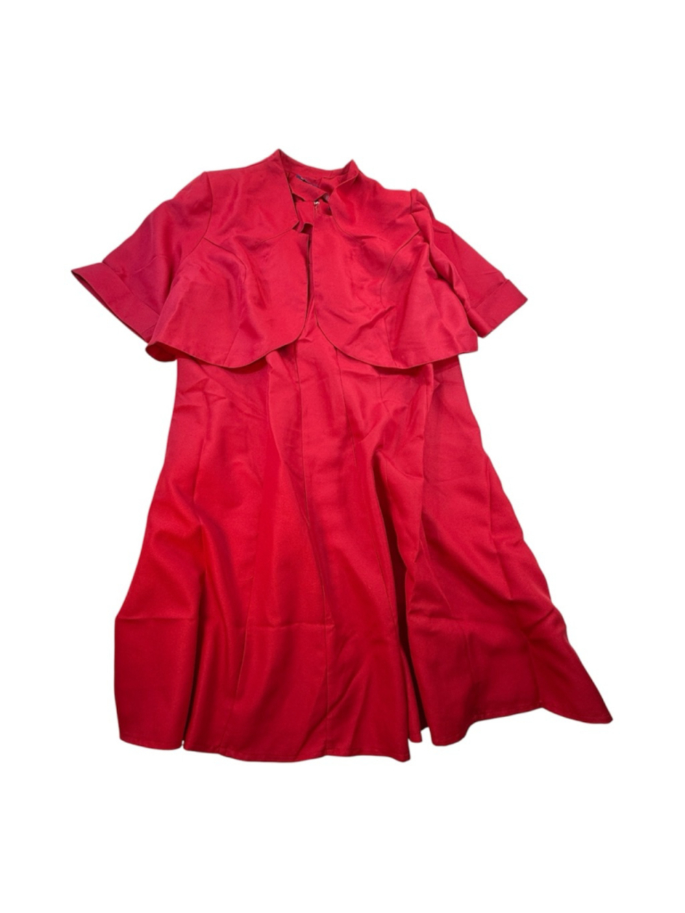 Roaman’s Red Jacket Dress Plus Size 32W Two Piece Special Occasion Church Dress - Picture 1 of 12